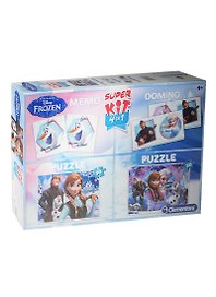 Набор Пазл 2х30К+Мемо+Домино 08208 Clem. Disney Frozen Холодное сердце (3х24см) (4+) (коробка)