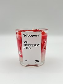 Свеча ароматическая Ice strawberry drink (250мл) (250-КН)