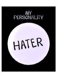 Значок круглый «Hater», металл, 38 см