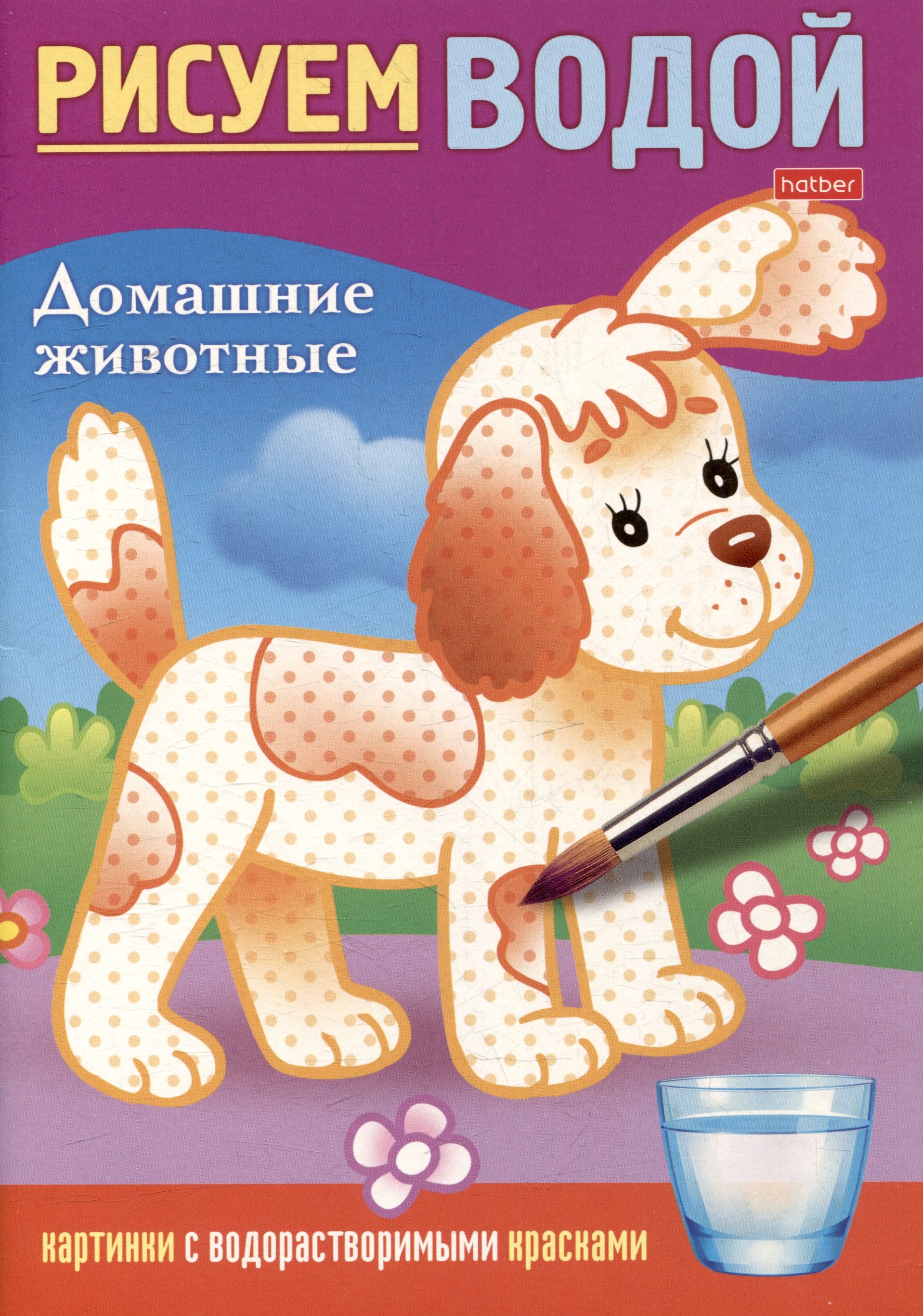 

Рисуем водой. Домашние животные