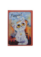 Обложка для паспорта Cats in the City (Облакокошечка)