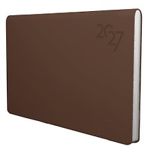 Планинг дат. 2027г. 64л "Soft Touch" американо, иск.кожа, интегр.переплет, тонир.блок, скругл.углы, ляссе, инд.уп