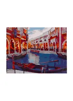 Набор для раскрашивания по номерам ТМ Рыжий Кот Холст с красками 22х30см Венеция в сумерках (Арт. HS238)