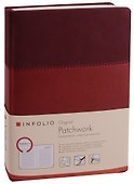 Ежедневник недатированный А5 160 листов "Patchwork" бордовый - 0