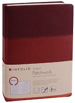 Ежедневник недатированный А5 160 листов "Patchwork" бордовый