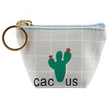 Кошелек на молнии Кактус (кожзам) 11*9см (ПВХ бокс)