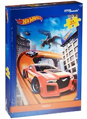 Пазл Mattel Hot Wheels Step puzzle maxi 24эл. 50x34,5см 90029
