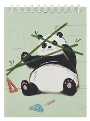 Блокнот А6 60л "Панда" спираль