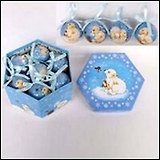Набор из 7-и новогодних украшений "Шар" (7см) (554591) (Ремеко РС)