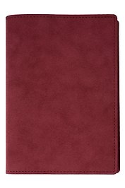 Книга для записей «Portfolio», А5, бордовая, кожзам