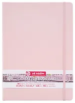 Скетчбук А4 80л "Art Creation" розов.тв.обл., 140г/м2, резинка