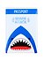 Обложка для паспорта Shark attack (акула) (ПВХ бокс) (ОП2020-241) - 0