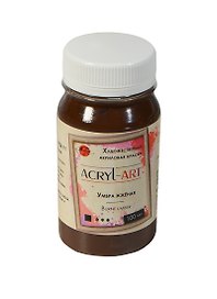 Краска акриловая "Акрил-Арт" умбра жжёная,100мл,банка, Таир