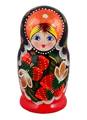 Матрешка 5 в 1 средняя (Ягодки, Эскиз 04 , земляничка) (М05140204)