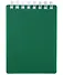 Блокнот А7 80л кл. "VELVET" зеленый, пласт.обл, спираль - 0
