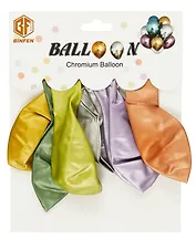 Набор воздушных шаров Хром (ассорти) (6шт)