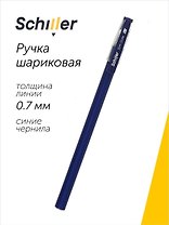 Ручка шариковая Schiller, Slim Glide, синяя 0,7 мм