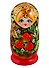 Матрешка 5 в 1 средняя (Ягодки, Эскиз 14, Клубничка) (М05140214) - 0