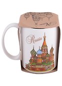 Кружка Москва ХВБ-Спасская башня 500мл фарфор цв.рисунок (060-50-19-21-CL) - 2