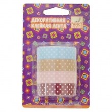 Декоративная клейкая лента (FD020114) (15мм*1,5м*4шт) (блистер)