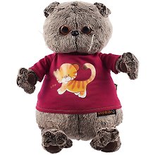 Игрушка мягкая Budi Basa, Басик в футболке с принтом Тигренок Ks30-143