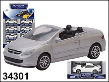 Машинка Peugeot 307CC (1:43) (34301) (коробка)
