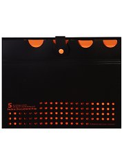 Папка А4 на кнопке, 5 отделений