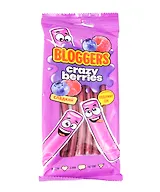 Мармелад жевательный BLOGGERS Крейзи бэрриз со вкусом лесных ягод (трубочка), 75г