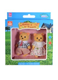 Игровой набор Фигурки животных Семья мишек (012-02C) (2шт) (Happy Family) (3+) (коробка)