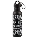 Бутылка Надписи на черном фоне (металл) (700 мл) (12-06646-5477)