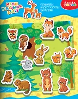 Объемные многоразовые наклейки "Мамы и малыши. В лесу"