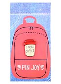 Значок «Стаканчик кофе», металл, Pin Joy - 1