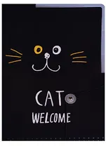 Папка-уголок А4 на резинке "Cat welcome"