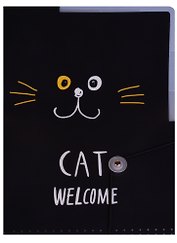 Папка-уголок А4 на резинке "Cat welcome"