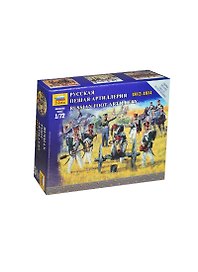 Сборная модель ЗВЕЗДА, Русская пешая артиллерия (1:72) 68097