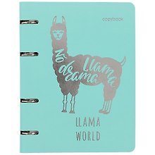 Тетрадь на кольцах «ColourMania. Llama world» 100 листов в клетку, А5, сменный блок - Unnika