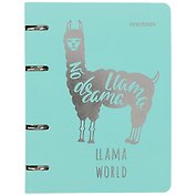 Тетрадь на кольцах в клетку Unnika, "ColourMania. Llama world", 100 листов