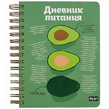 Скетчбук 80л 165*195 "Дневник питания" на гребне