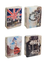 Блокнот Лондон металлическая обложка (LLZA61280-3068D) (12077200) (крафт) (10х15)