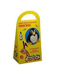 Набор массы для лепки Пингвин (НМЛКМ-П) (070602) (Каляка-Маляка) (3+) (упаковка)