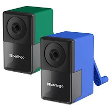 Точилка механическая 1 отверстие, пластик, Berlingo, в ассортименте