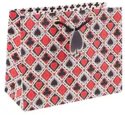 Пакет А5 18*23*10 "Карточный узор" нейтр., бум.мат.ламинат