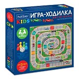 НИ Hatber Игра-Ходилка "Автогонки", Пазл А3ф (310х310мм), с кубиком и фишками, в Бокс-упаковке