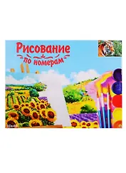 Набор для раскрашивания по номерам ТМ Рыжий Кот Холст Бенгальский тигр 30х40см Х-9085