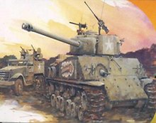 Модель, сборная, Dragon, Танк, M4A3E8(76)W, HVSS, 1:72