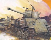 Модель, сборная, Dragon, Танк, M4A3E8(76)W, HVSS, 1:72