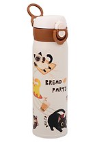 Термобутылка «Котик. Bread Party» (пластик/металл) (480мл)