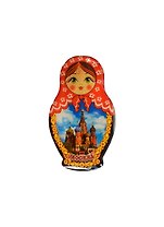 Магнит-смола Матрешка "Москва ХВБ" (02-34AS1-19)