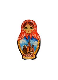 Магнит-смола Матрешка "Москва ХВБ" (02-34AS1-19)