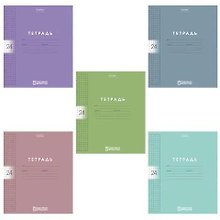 Тетрадь 24л кл. "Color Set" пласт.обл., ассорти